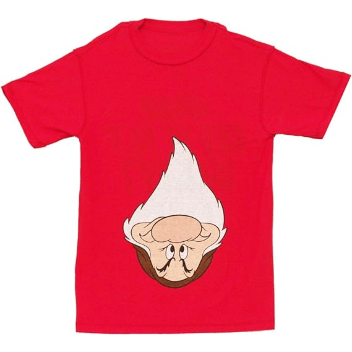 Disney Wanna See Me Act Grumpy Adult Flip Red T-Shirt