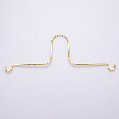 DIY Wire Rearview Mirror Car Charm Hanger Findings Hanging in Gold &amp; Silver | WA-04478 WA-04755