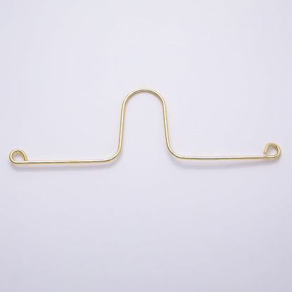DIY Wire Rearview Mirror Car Charm Hanger Findings Hanging in Gold &amp; Silver | WA-04478 WA-04755