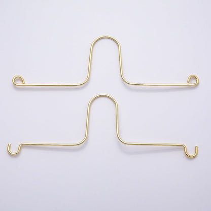 DIY Wire Rearview Mirror Car Charm Hanger Findings Hanging in Gold &amp; Silver | WA-04478 WA-04755