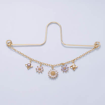 DIY Wire Rearview Mirror Car Charm Hanger Findings Hanging in Gold &amp; Silver | WA-04478 WA-04755