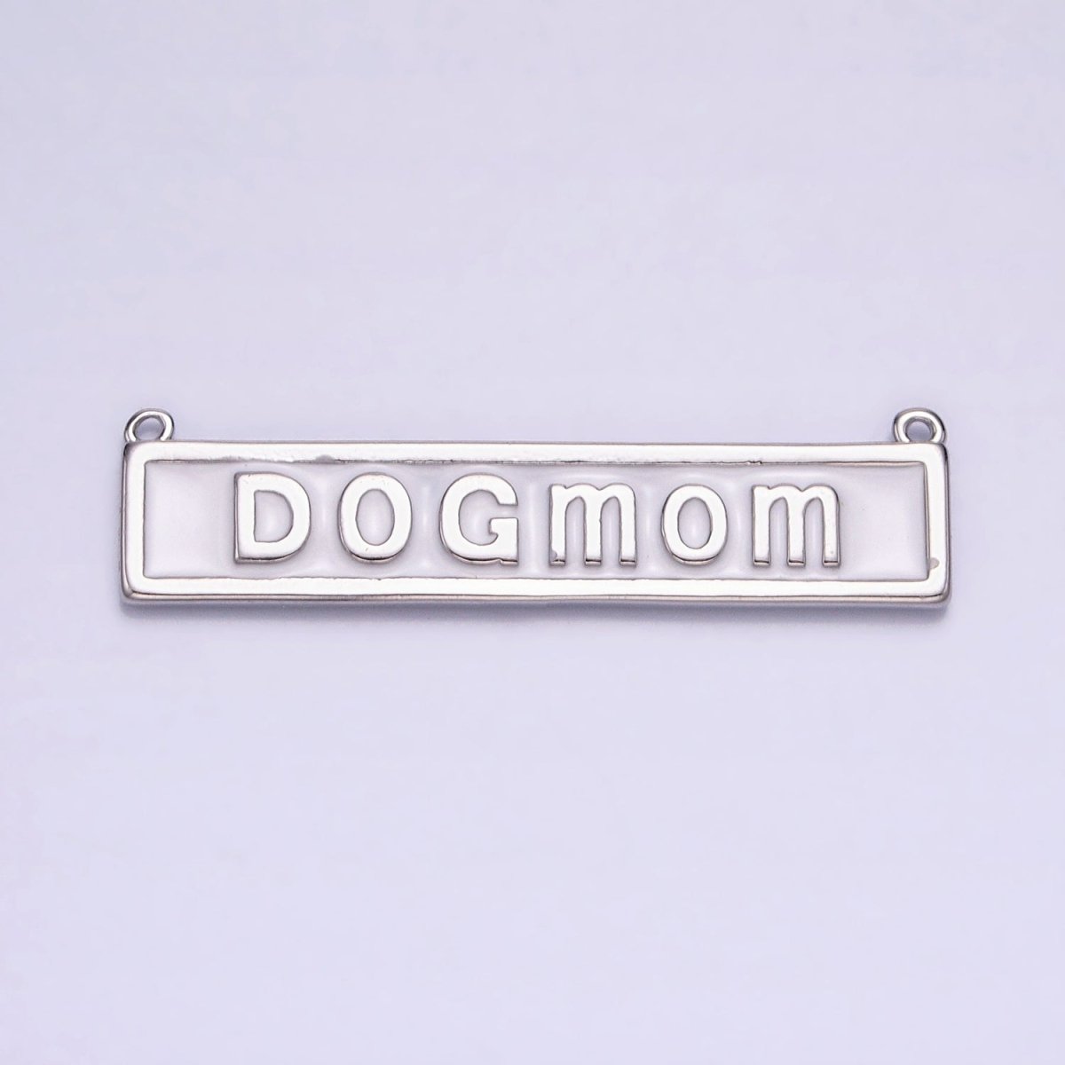 Dog Mom Word Charm Connectors Bar Pendants Link Connector in Gold Silver for Necklace Supply Y-830 Y-831