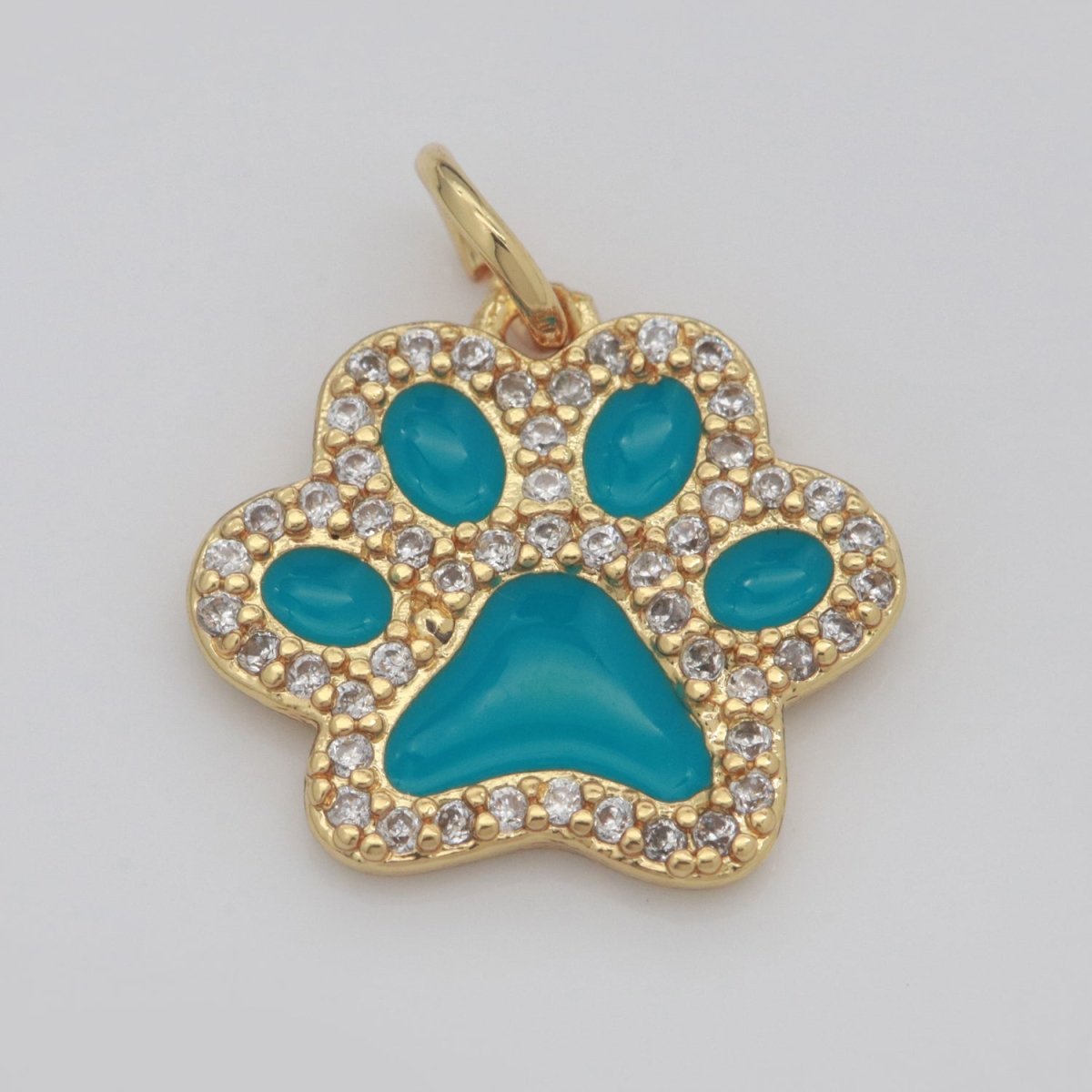 Dog Paw Gold Filled Charms M-648 - M-657