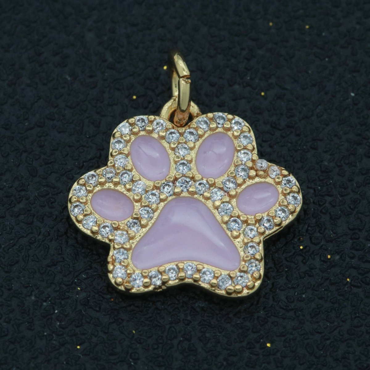 Dog Paw Gold Filled Charms M-648 - M-657