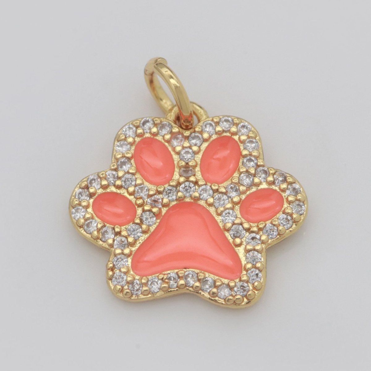 Dog Paw Gold Filled Charms M-648 - M-657
