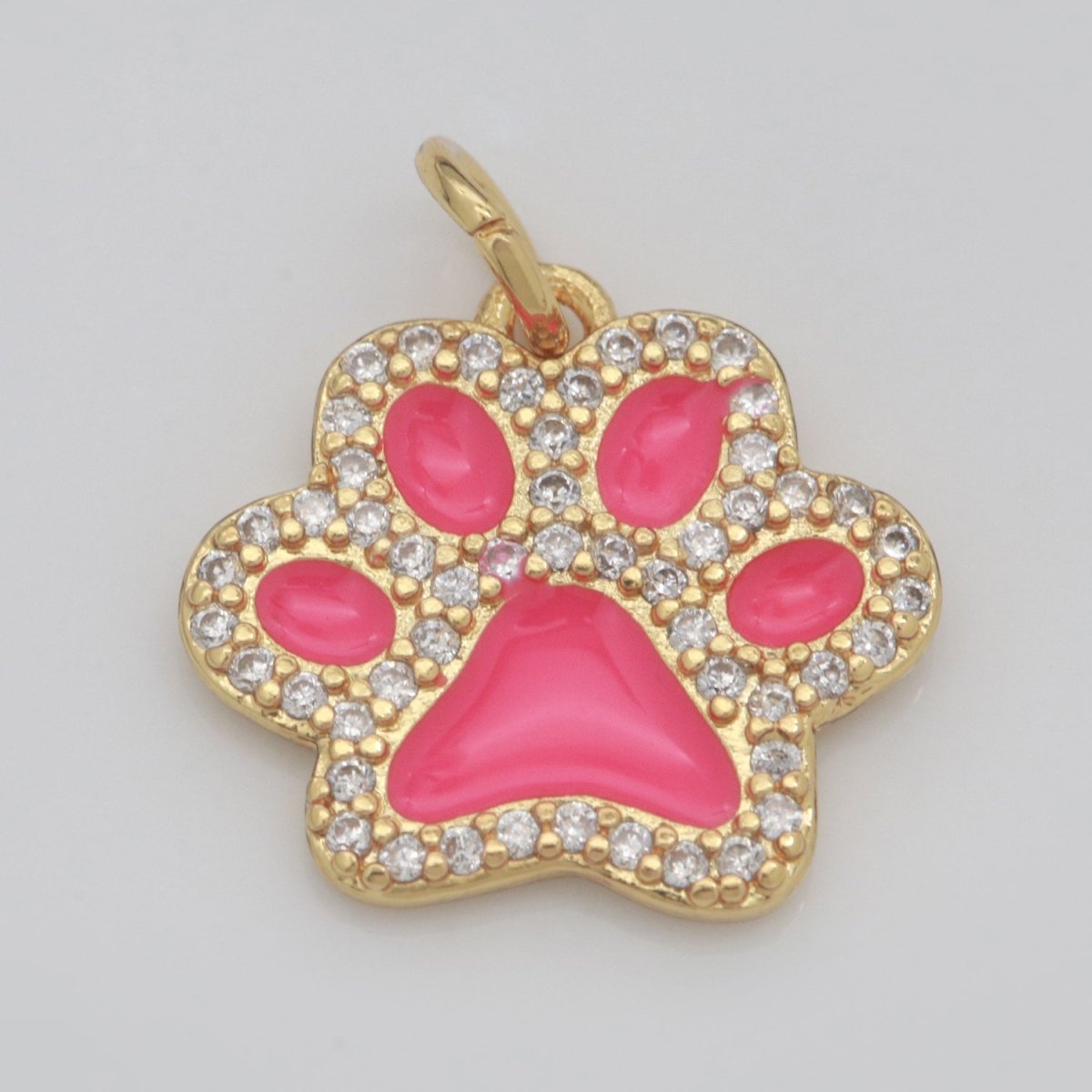 Dog Paw Gold Filled Charms M-648 - M-657