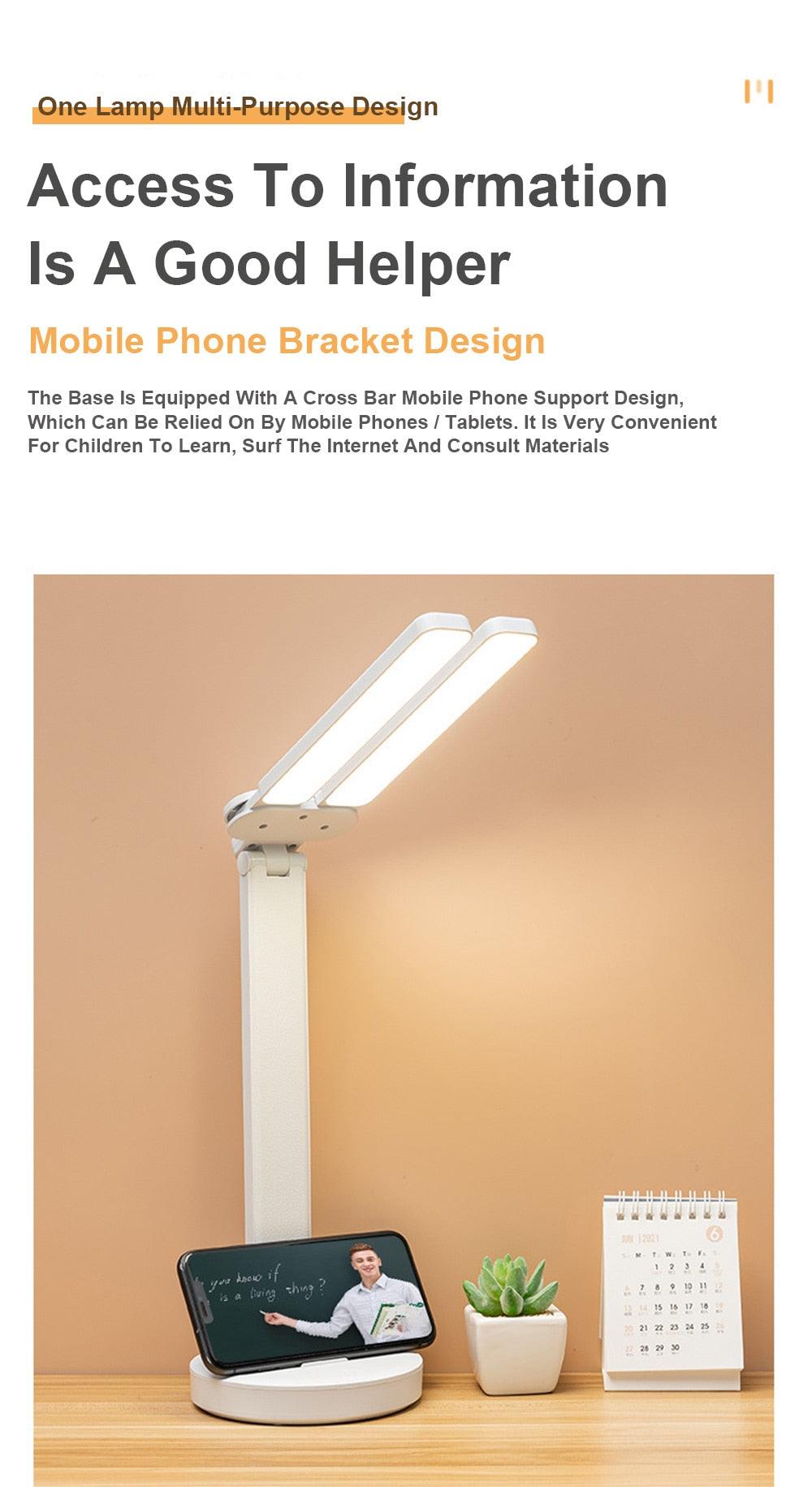 Double Lamp Cap Led Foldable Reading Lamp For Children&