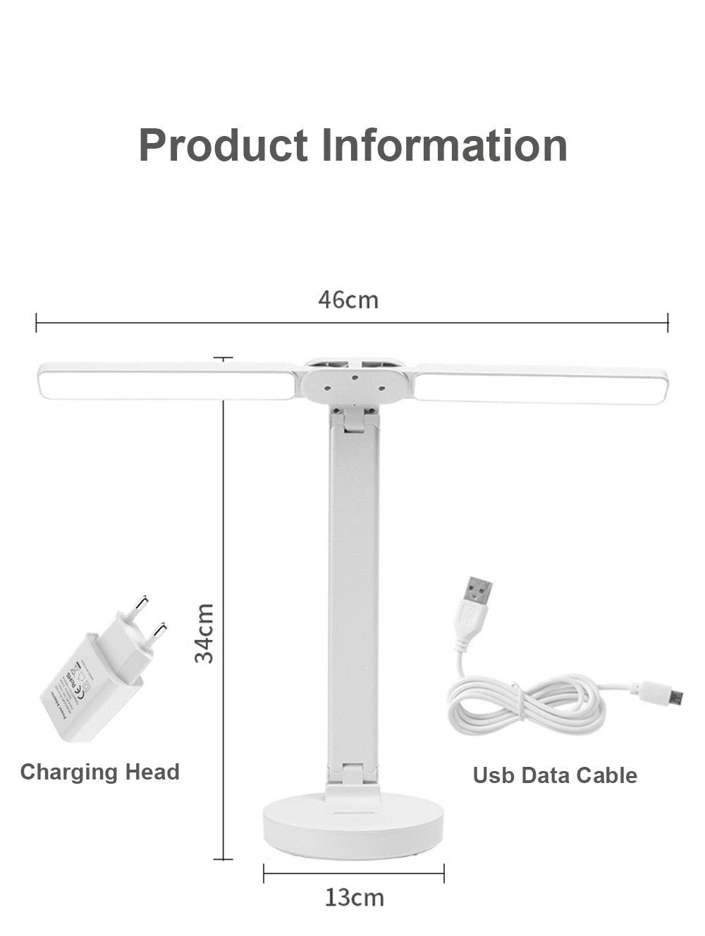 Double Lamp Cap Led Foldable Reading Lamp For Children&