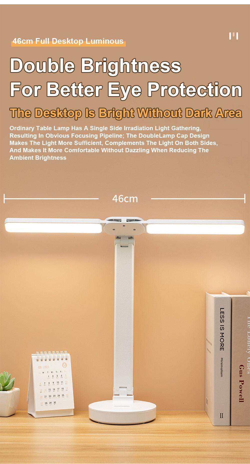 Double Lamp Cap Led Foldable Reading Lamp For Children&