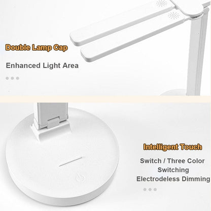 Double Lamp Cap Led Foldable Reading Lamp For Children&