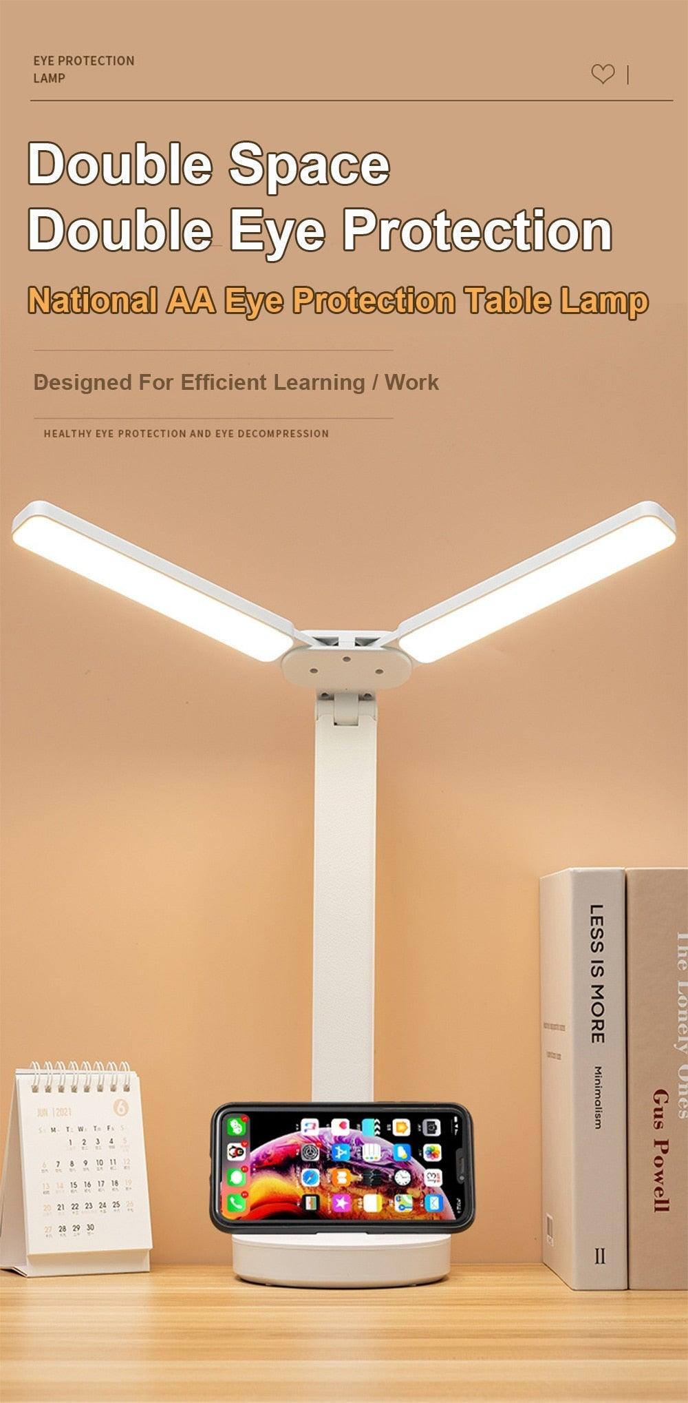 Double Lamp Cap Led Foldable Reading Lamp For Children&