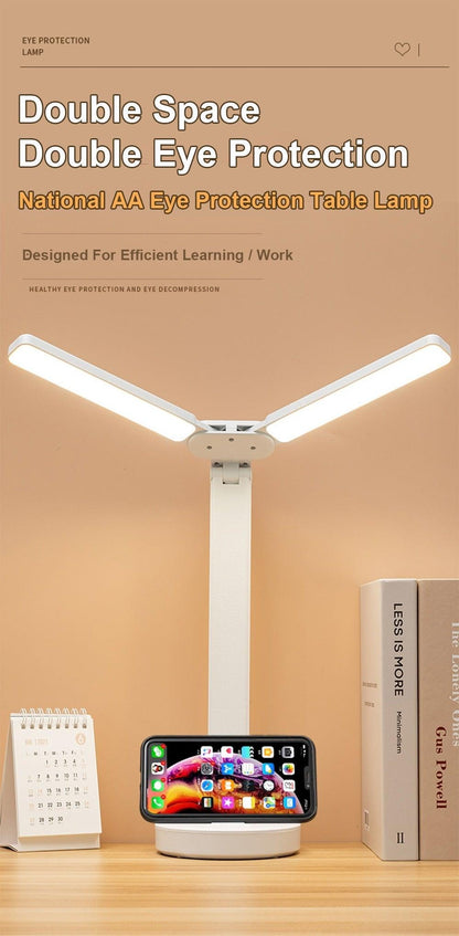 Double Lamp Cap Led Foldable Reading Lamp For Children&