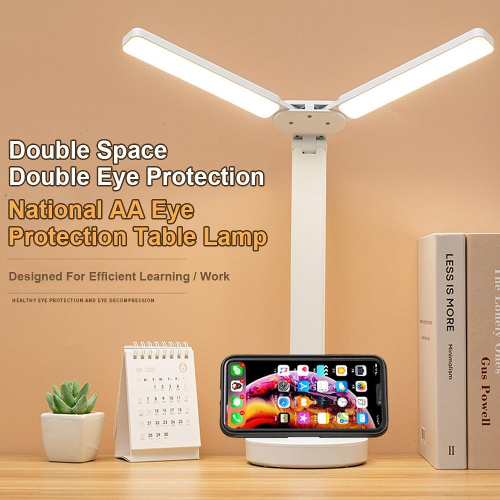 Double Lamp Cap Led Foldable Reading Lamp For Children&