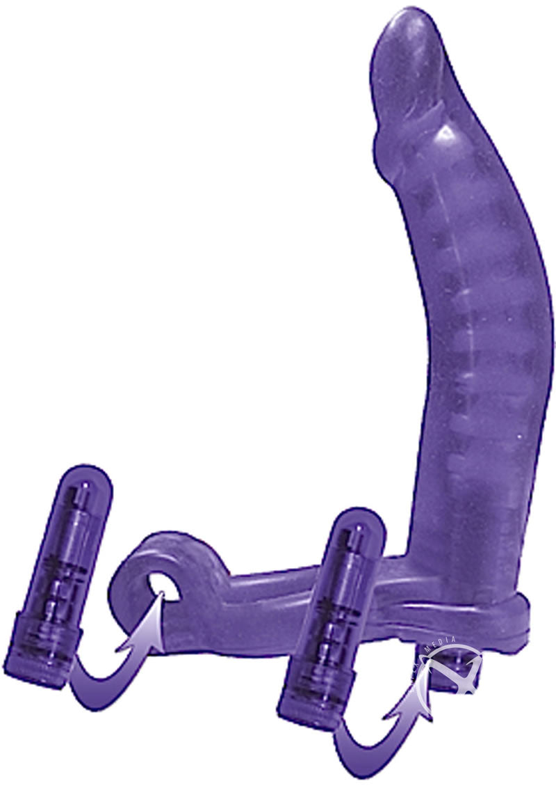Double Penetrator Ultimate Cockring With Vibrating