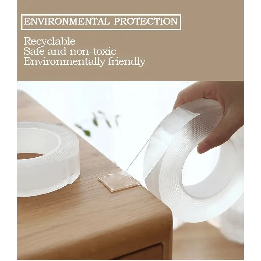 Double Sided Magic Transparent Reusable Waterproof Easy Use Tape Home Accessories Useful Multipurpose Tapes