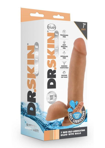 Dr. Skin Glide Self-Lubricating Soft Dildo