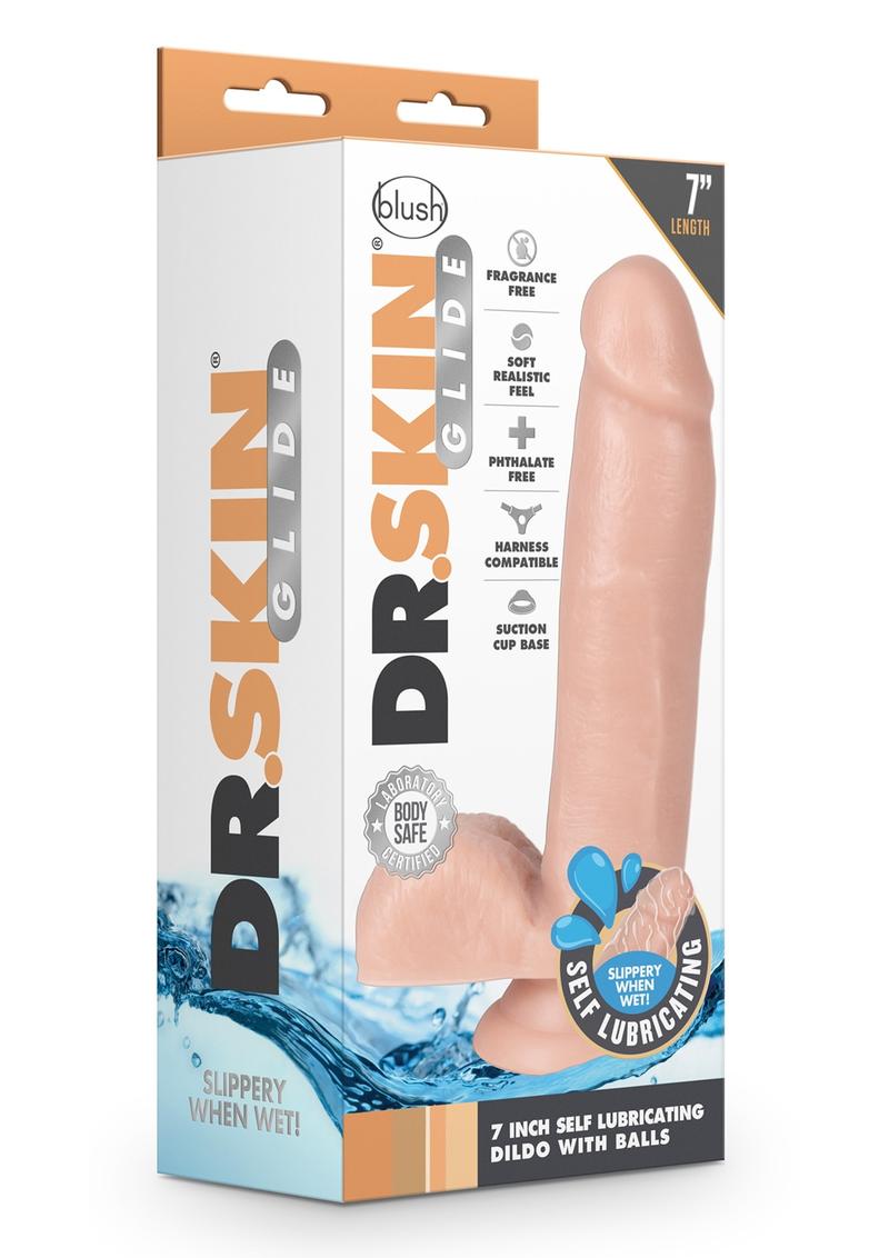 Dr. Skin Glide Self-Lubricating Soft Dildo
