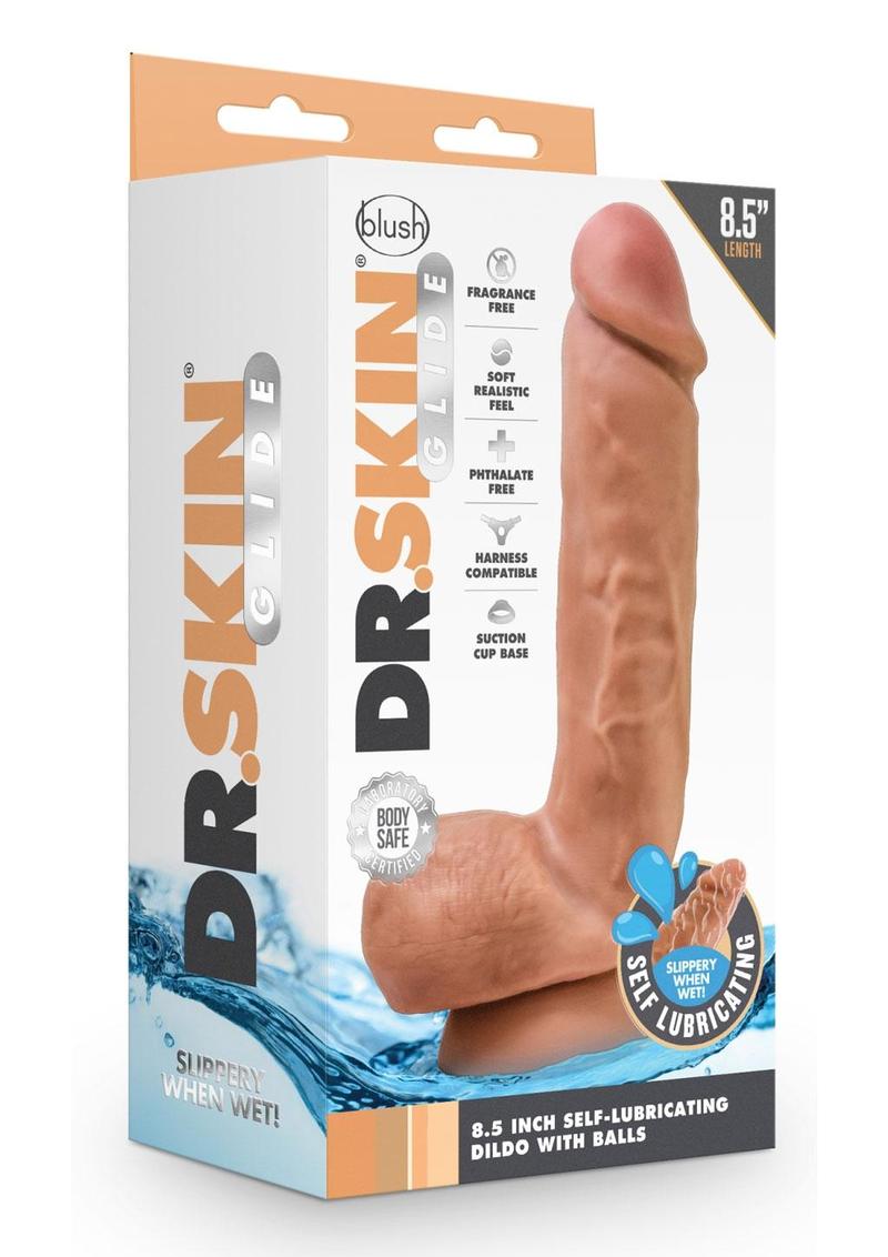 Dr. Skin Glide Self-Lubricating Soft Dildo