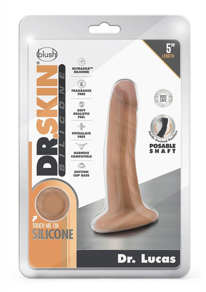 Dr. Skin Platinum Collection Silicone Dr. Lucas Dildo with Suction Cup