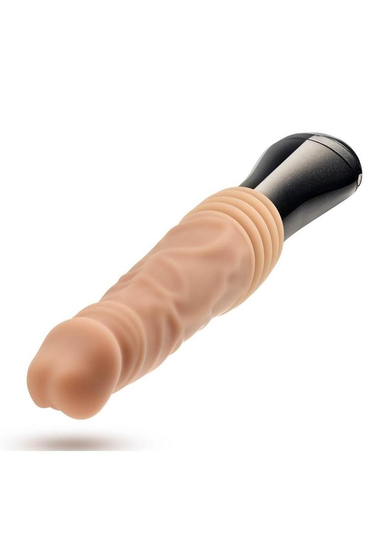 Dr. Skin Platinum Dr. Knight Thrusting Gyrating Vibrating Dildo