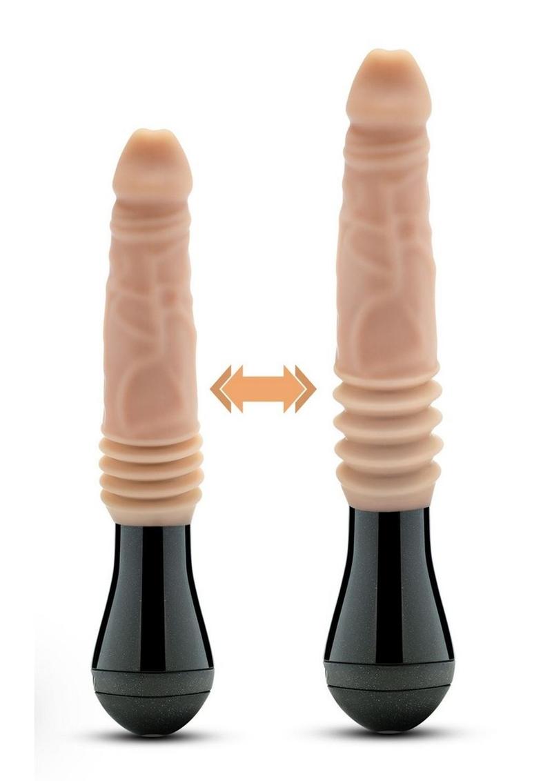 Dr. Skin Platinum Dr. Knight Thrusting Gyrating Vibrating Dildo