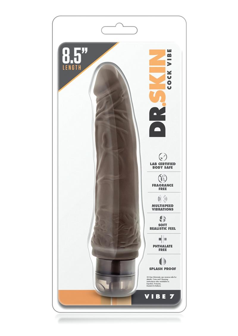 Dr. Skin Cock Vibe 7 Vibrating Dildo For Soft And Realistic Feel