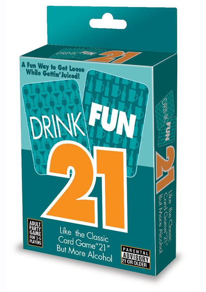 Drink Fun 21 Card Game For Classic 21 with Boozy Twists
