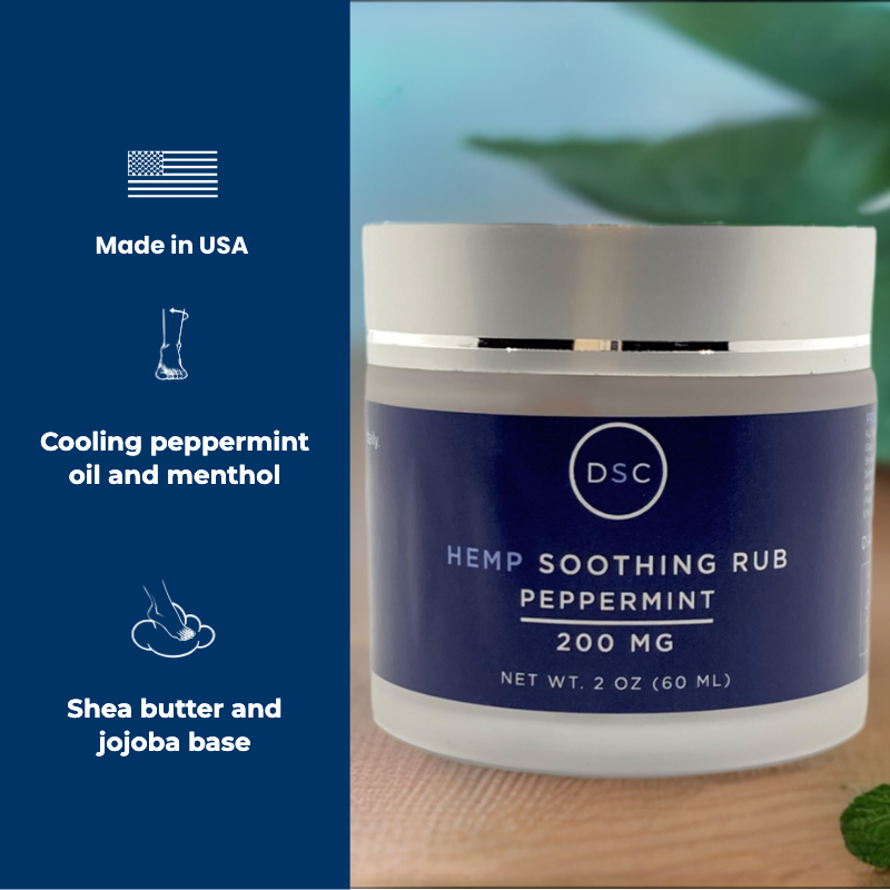 DSC Cooling Peppermint Hemp Cream for Feet &amp; Legs