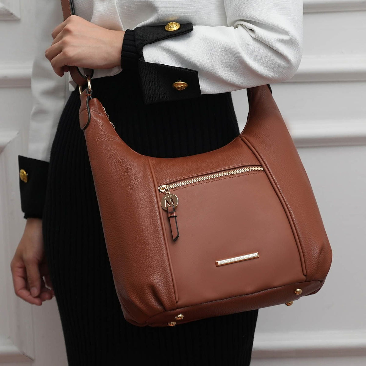 MKF Collection Lavinia Vegan Leather Shoulder Bag by Mia K