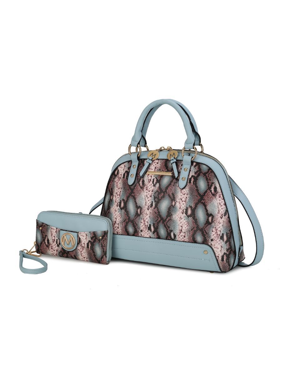 MKF Collection Frida Satchel Handbag and Wallet by Mia k