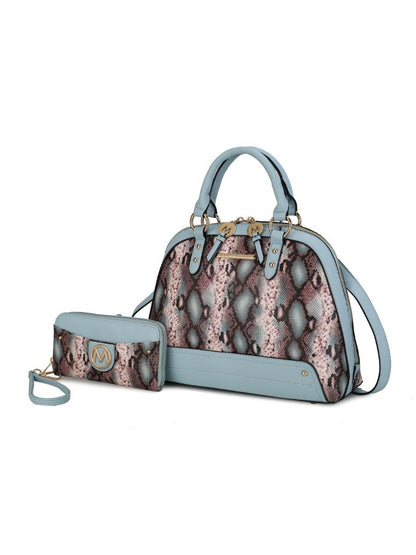 MKF Collection Frida Satchel Handbag and Wallet by Mia k
