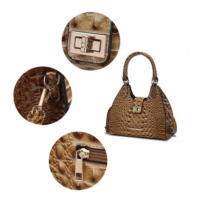 MKF Collection Ava Faux Crocodile-Embossed Tote by Mia K