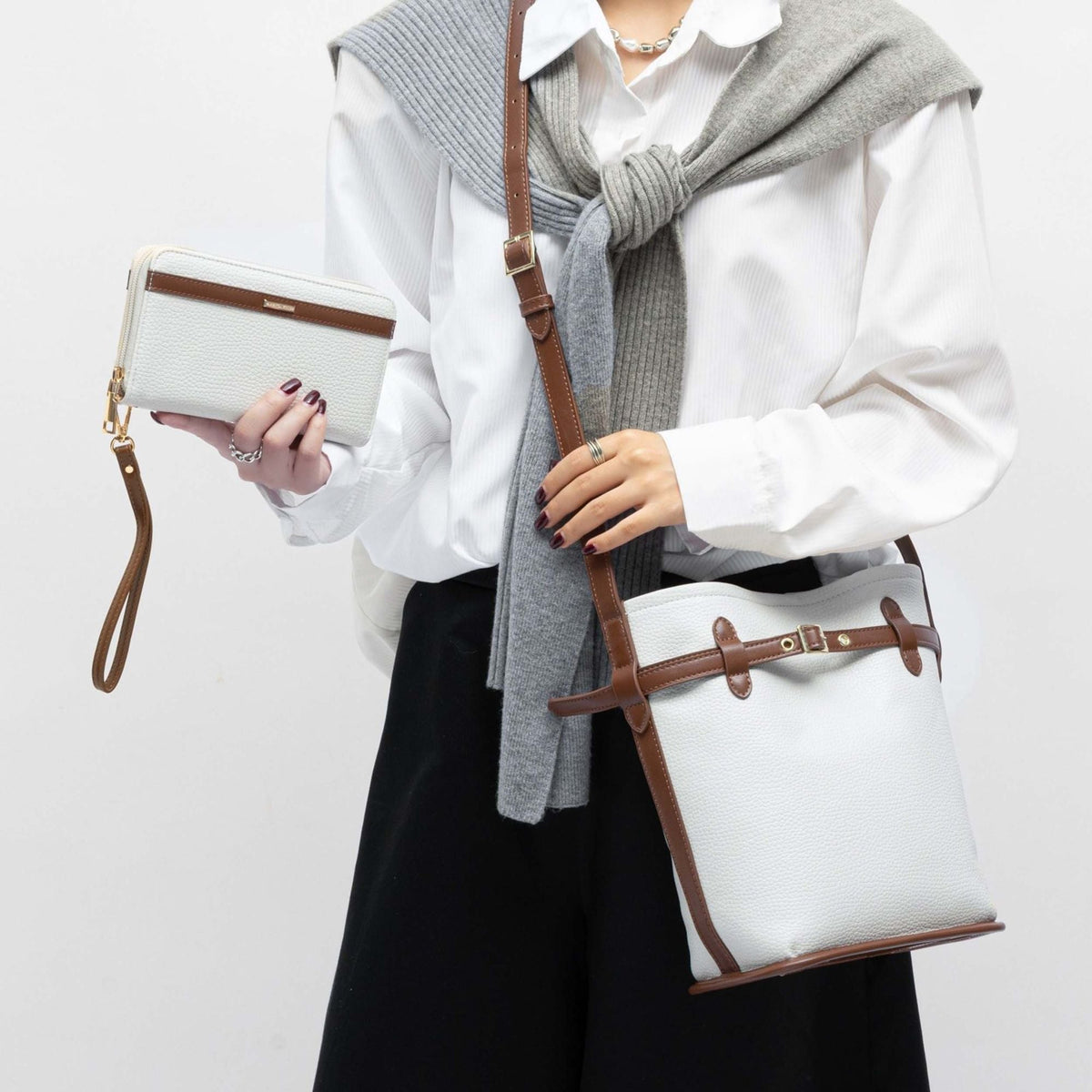 MKF Collection Odette 2-Piece Bucket Bag &amp; Wallet by Mia K