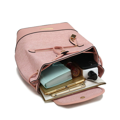 MKF Collection Porsha Vegan Leather Women Backpack by Mia K