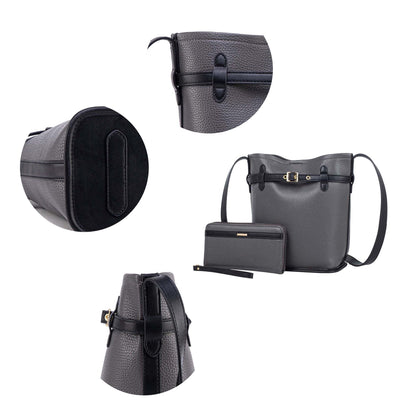 MKF Collection Odette 2-Piece Bucket Bag &amp; Wallet by Mia K