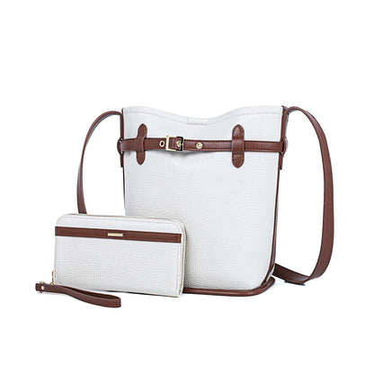 MKF Collection Odette 2-Piece Bucket Bag &amp; Wallet by Mia K