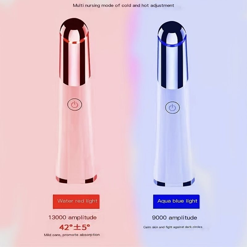 Hydrophotoion Hot And Cold Eye Beautifying Instrument; Eye Massager Lip Beautifying Instrument To Remove Eye Bags; Dark Circles; Fine Lines; Soothing Eye Fatigue Beauty Instrument
