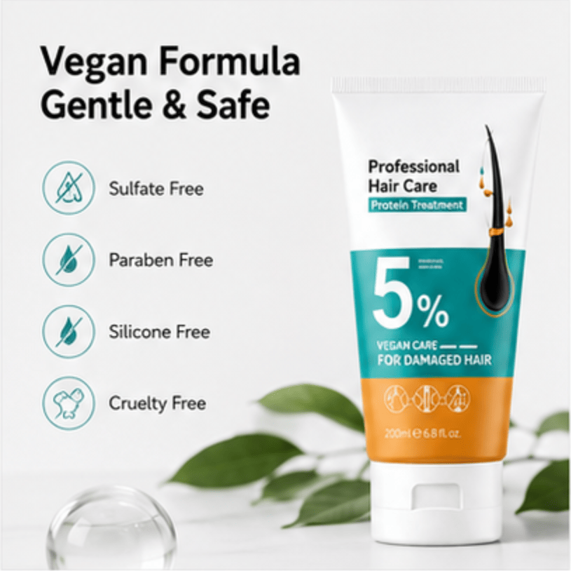 2-Pack Keratin Scalp Massage Cream, 5% Formula Hair Strengthening &amp; Volumizing Leave-In Treatment