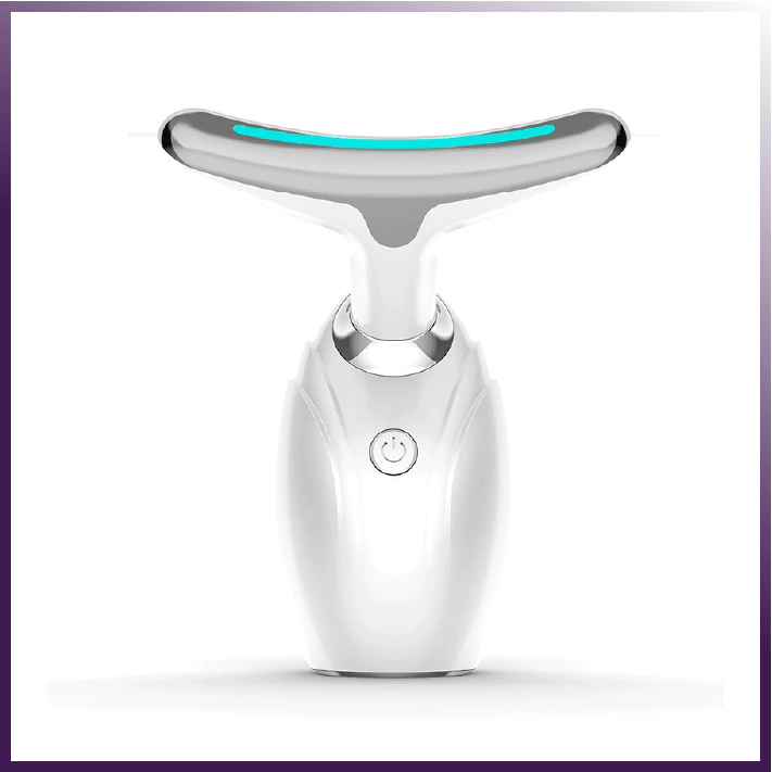 Facial Contour Massager &amp; Neck Beauty Roller | Portable Cordless Skin Renewal Wand for Lotions and Serums | Triple Action Micro-Vibration