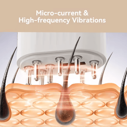 Electric Oil Applicator &amp; Scalp Massager 2-in-1: Wireless High-Frequency Vibration Hair Growth Serum Comb, Waterproof Charging Root Therapy Brush for Stress Relief &amp; Spa