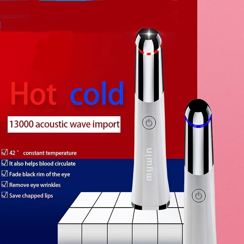 Hydrophotoion Hot And Cold Eye Beautifying Instrument; Eye Massager Lip Beautifying Instrument To Remove Eye Bags; Dark Circles; Fine Lines; Soothing Eye Fatigue Beauty Instrument