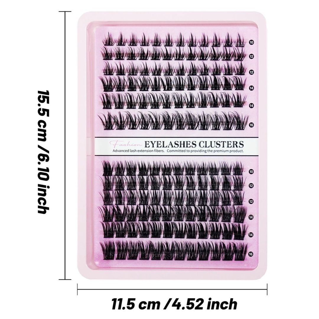 2026 Hot Selling Recommendation: Segmented Self-grafting False Eyelash Extension Set (Includes Glue + Tweezers) - Natural and Realistic Fairy-like Eyelashes