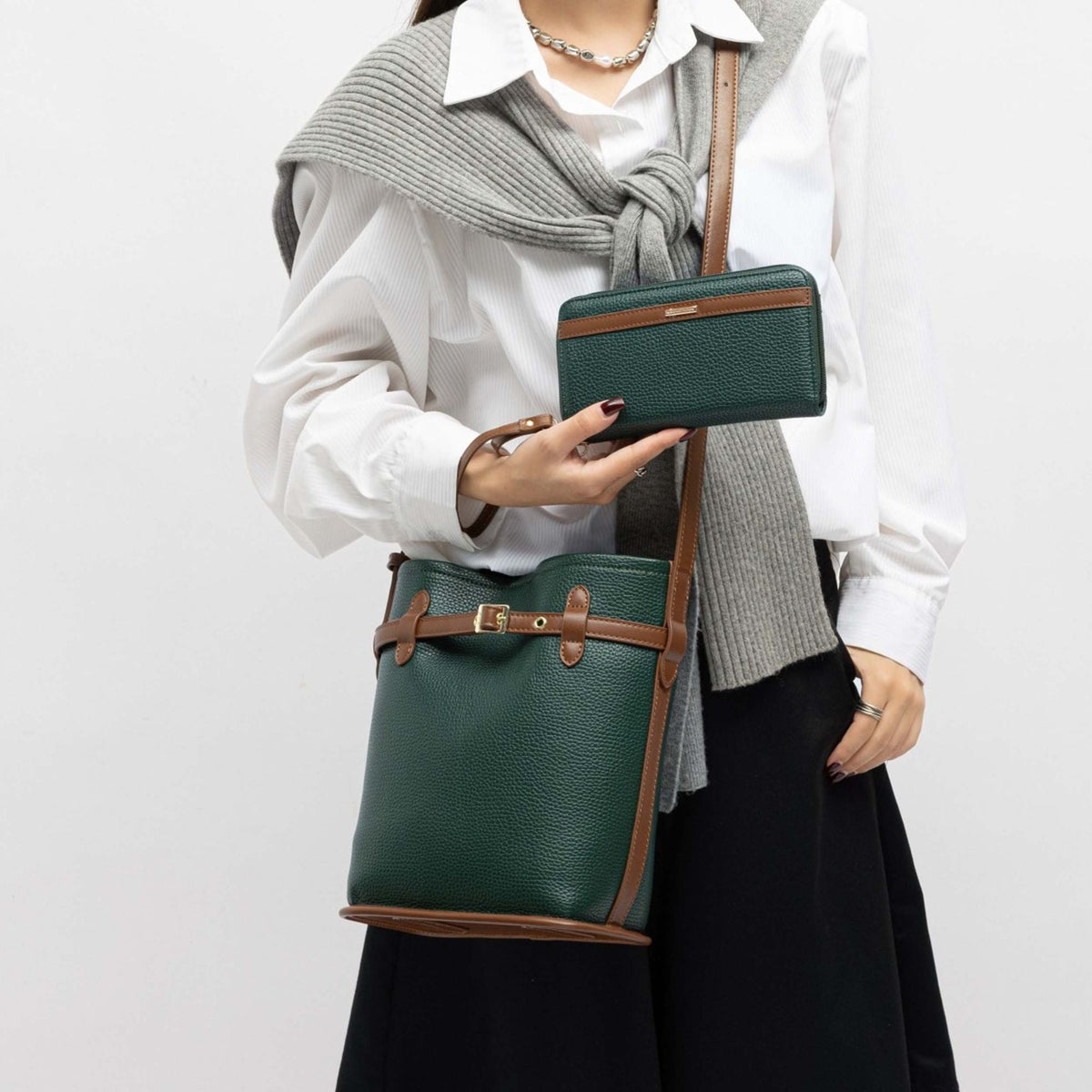 MKF Collection Odette 2-Piece Bucket Bag &amp; Wallet by Mia K
