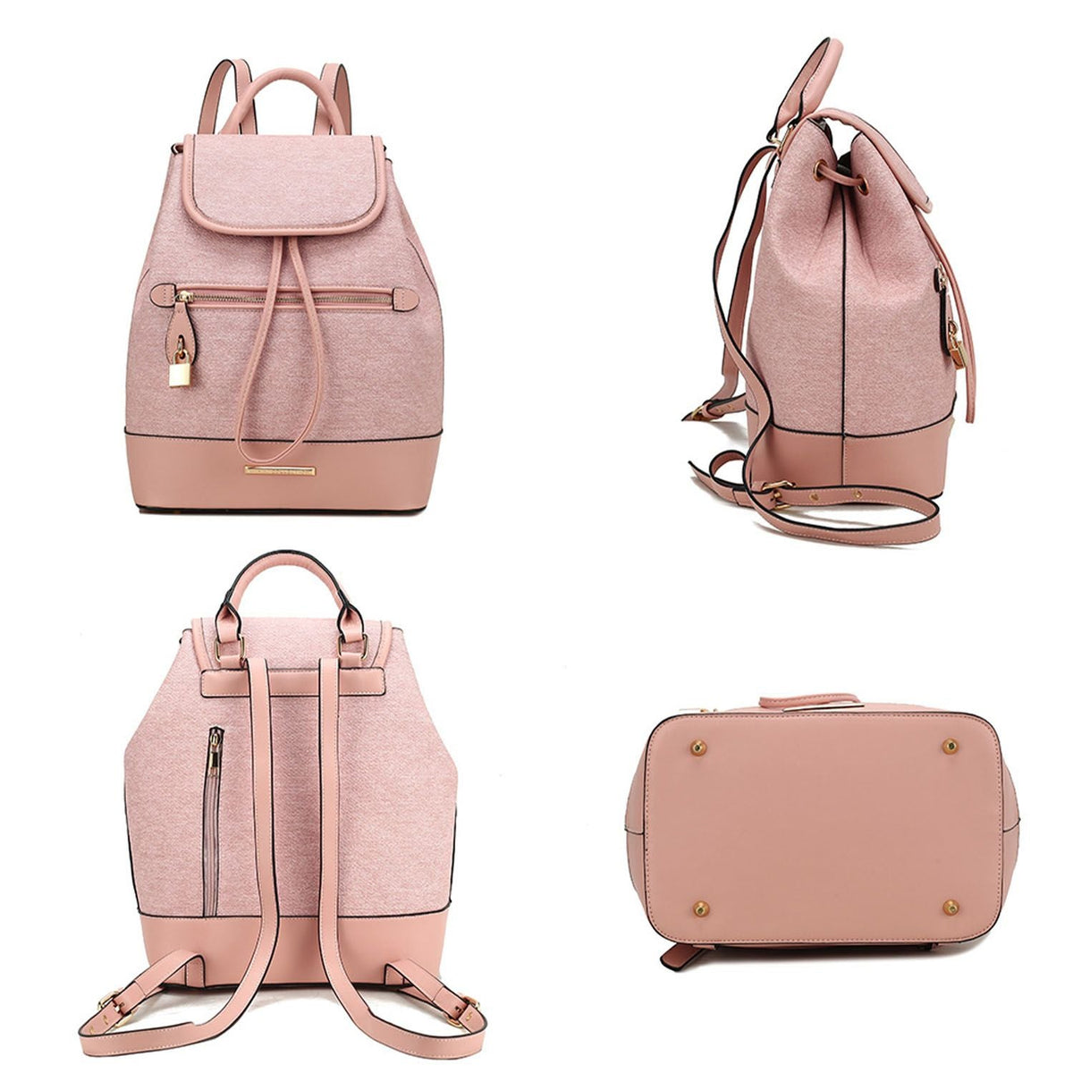 MKF Collection Porsha Vegan Leather Women Backpack by Mia K
