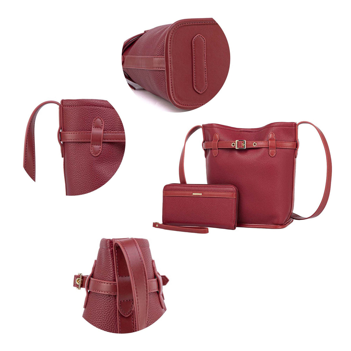 MKF Collection Odette 2-Piece Bucket Bag &amp; Wallet by Mia K