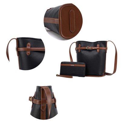 MKF Collection Odette 2-Piece Bucket Bag &amp; Wallet by Mia K