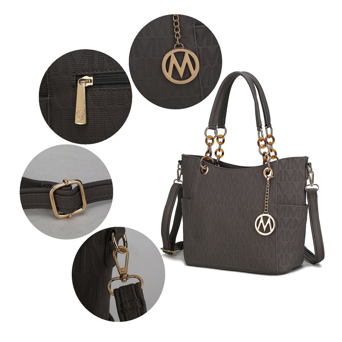 MKF Collection Rylee Vegan Leather Women Tote Handbag by Mia k