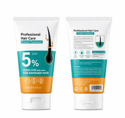 2-Pack Keratin Scalp Massage Cream, 5% Formula Hair Strengthening &amp; Volumizing Leave-In Treatment