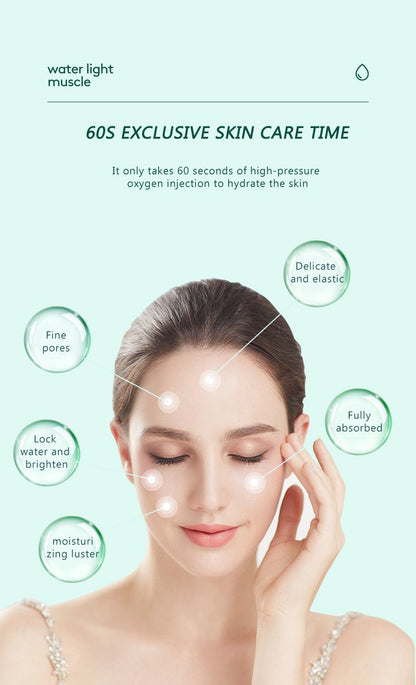 1pc Home Spa Hyperbaric Oxygen Injection; Effectively To Moisturize And Brighten Skin; Leaving Your Skin Hydrated And Radiant All Day