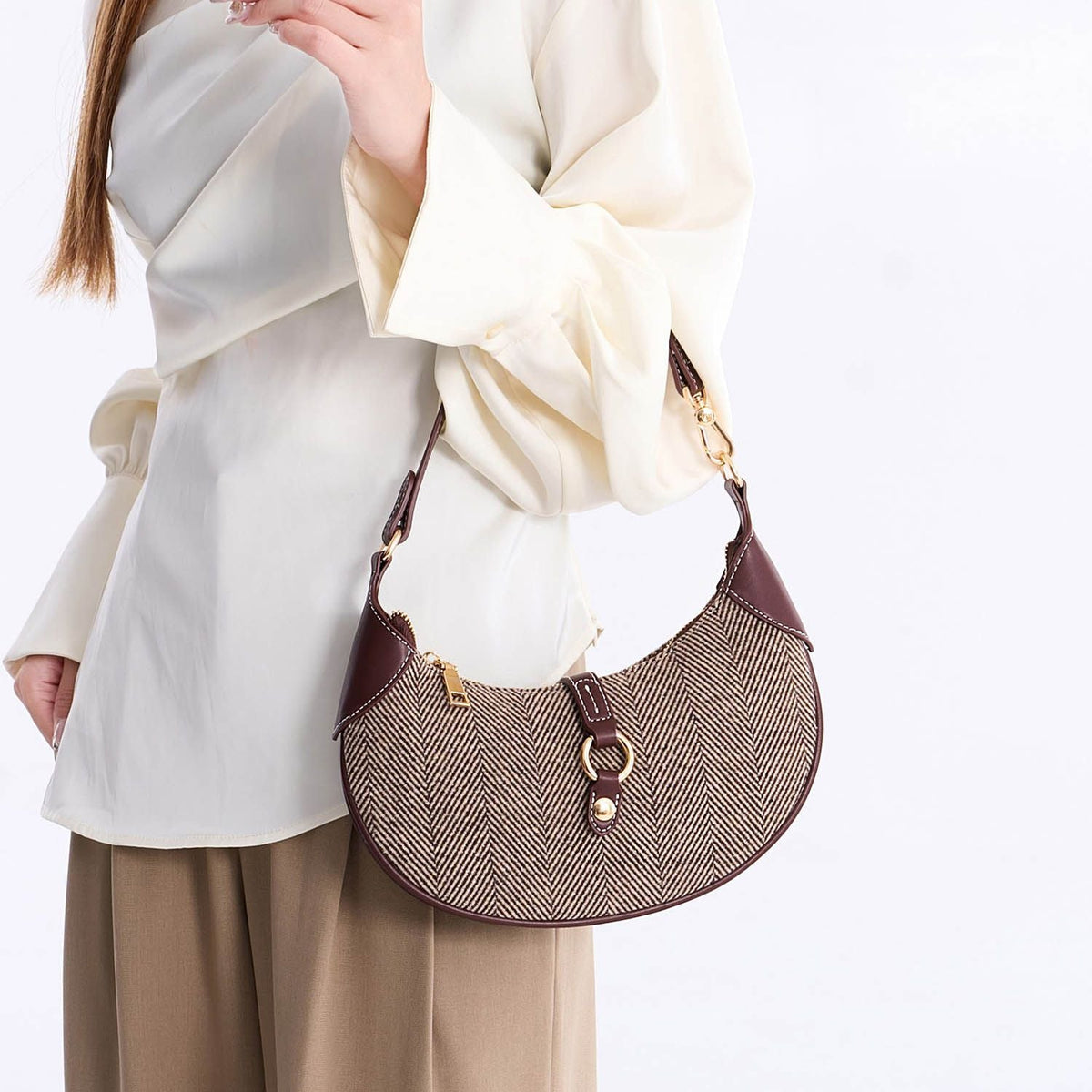 MKF Collection Mire Shoulder Half Moon Bag Fashion and Timeless by Mia K.